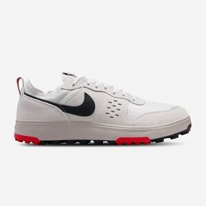 Nike Men's White and Black Sneakers with Red Accents FL